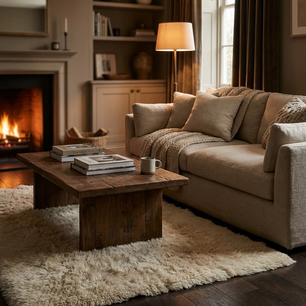 The Walnut Coffee Table in a Cotswolds Cottage — by James M.