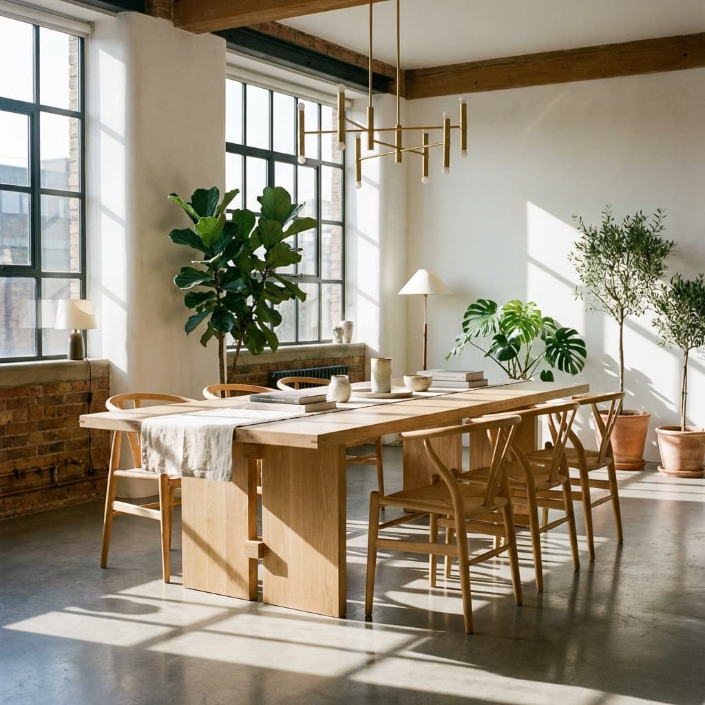 The Oak Dining Table in the Kensington Loft — by Sarah J.
